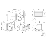 Smeg SF4606WVCPNR 45厘米 嵌入式蒸焗爐